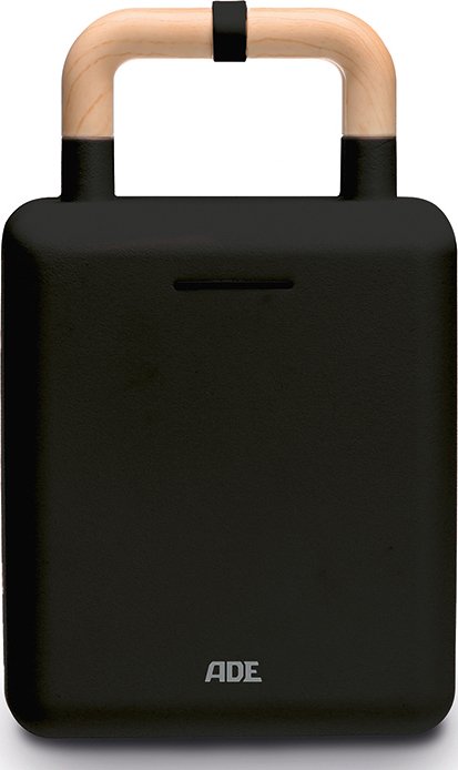 Opiekacz z gofrownicą ADE czarny z teflonowymi wkładami