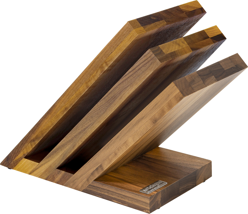 Blok na noże Venezia 3 z drewna orzechowego magnetyczny