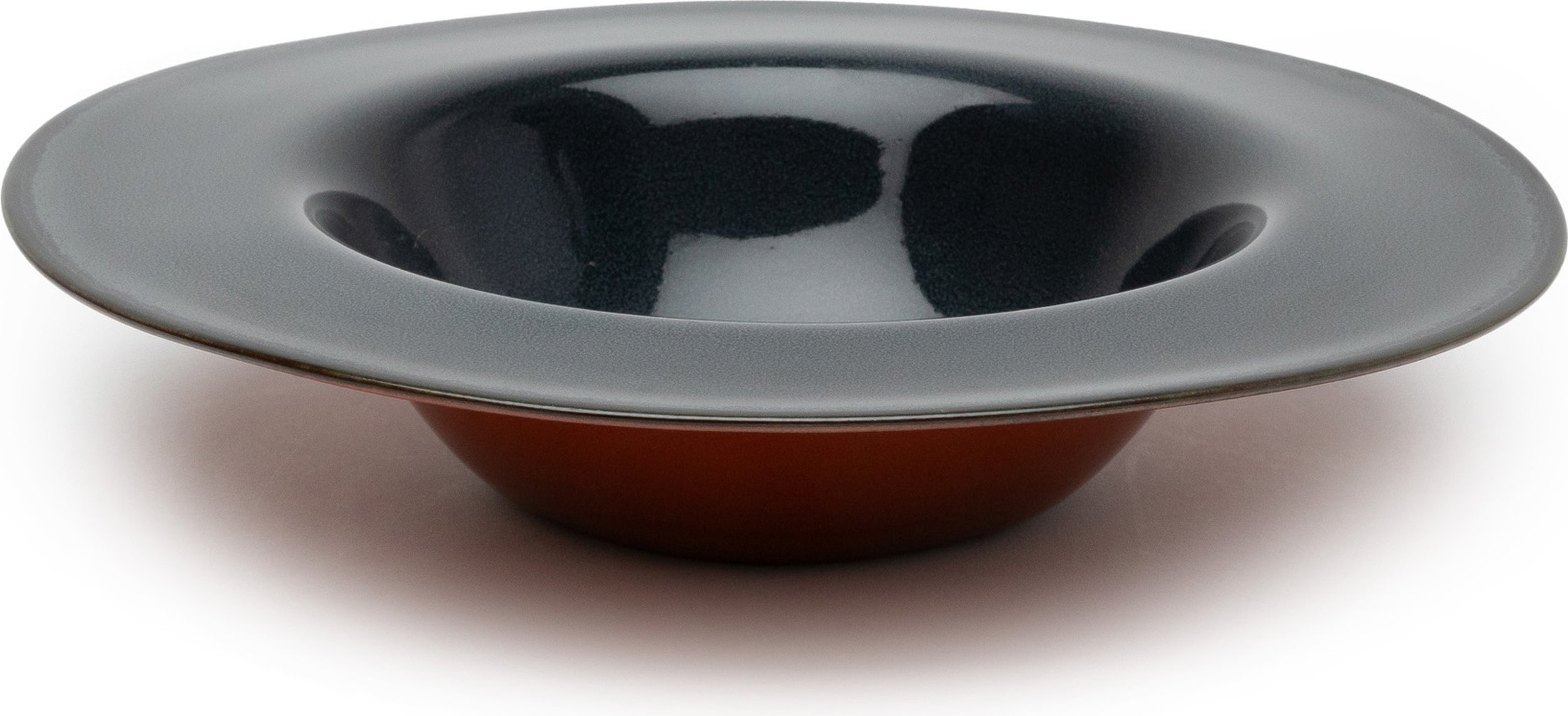 Talerz do makaronu Terres de Rêves 21,3 cm czerwono-niebieski