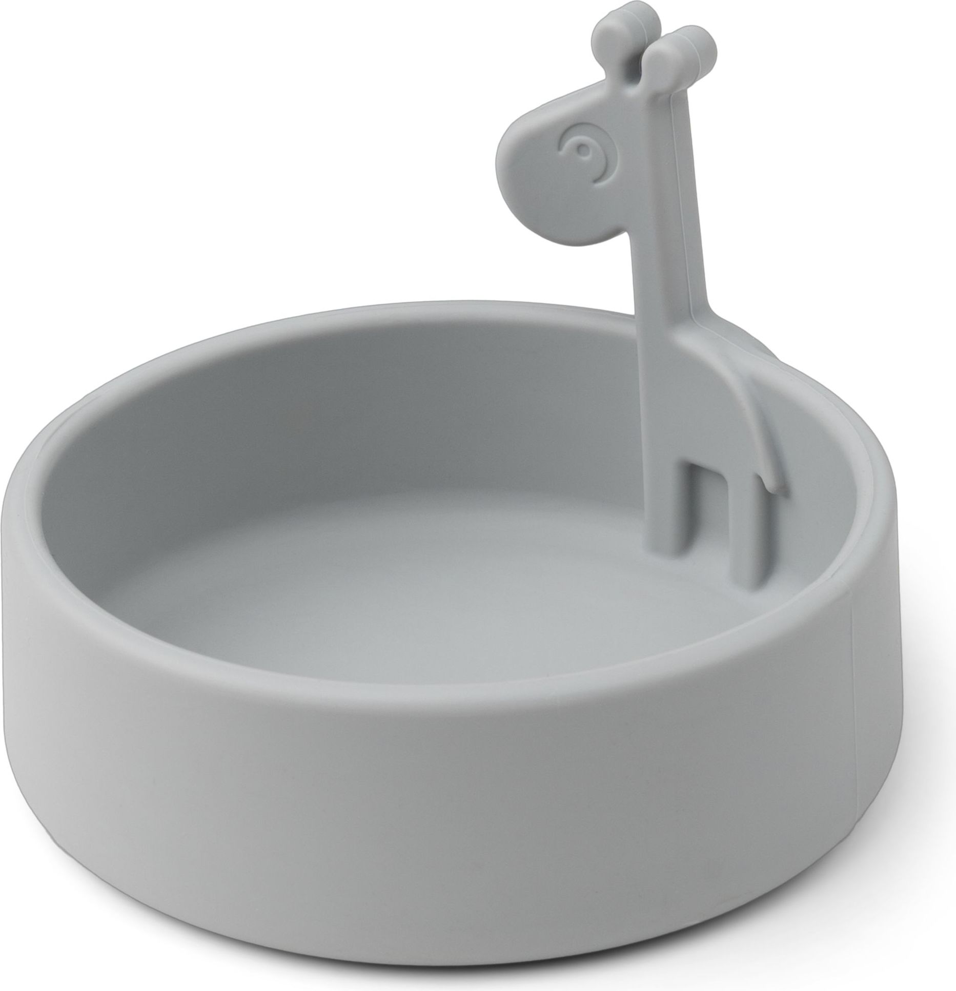 Miseczka Peekaboo szara silikonowa