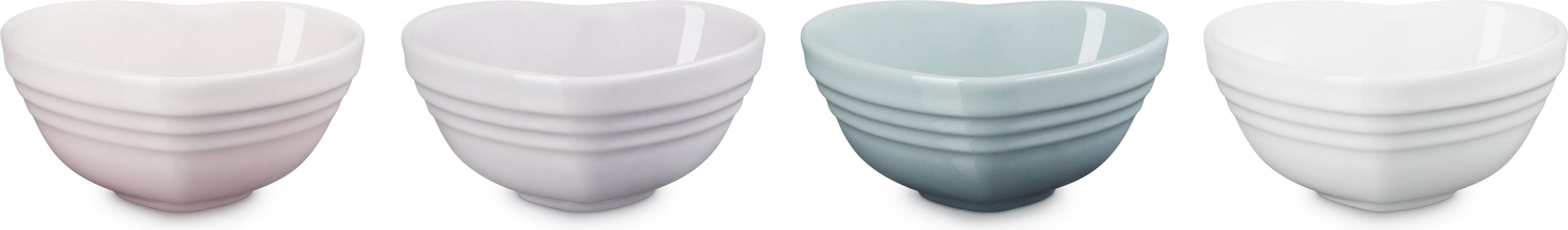 Miseczki na sosy i dipy Heart pastelowe 4 szt.