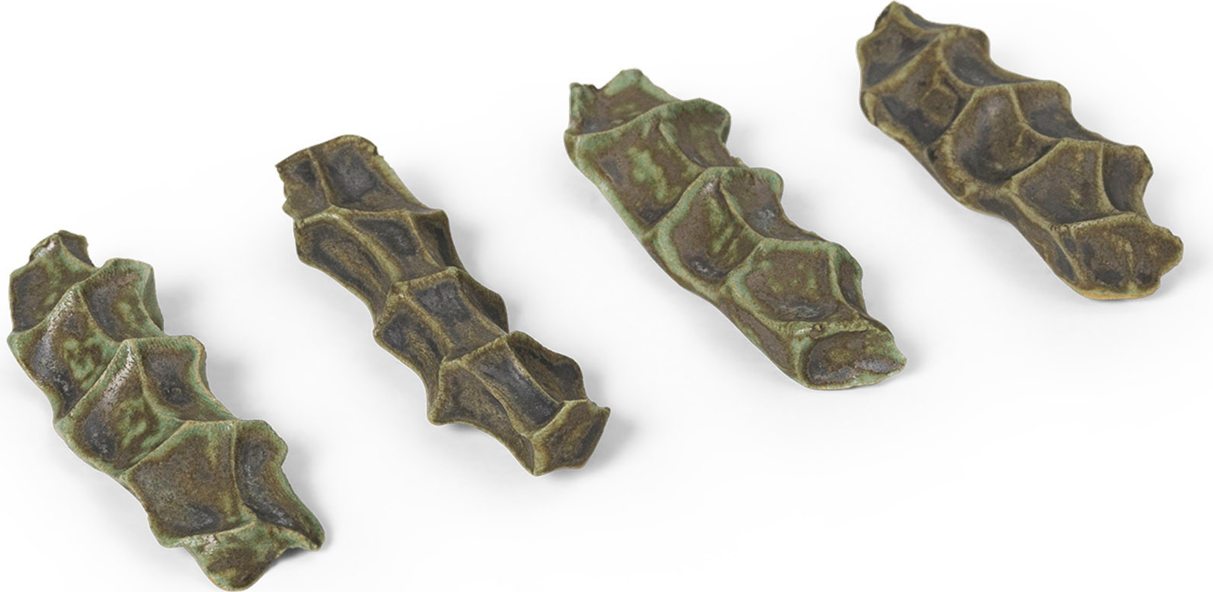 Podstawki na sztućce Serre zielony mech 4 szt.