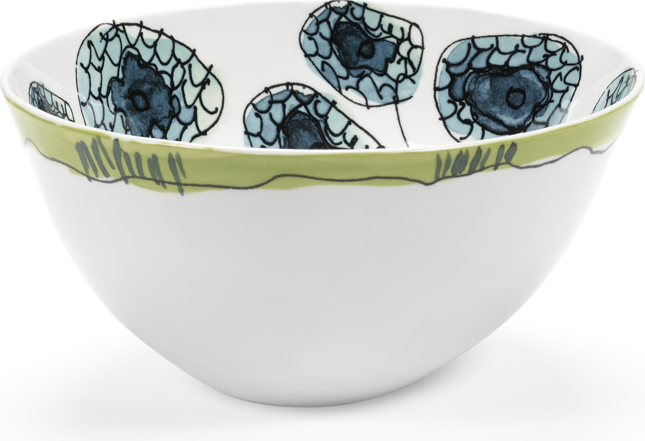 Misa do serwowania Midnight Flowers Anemone Vaniglia 22 cm