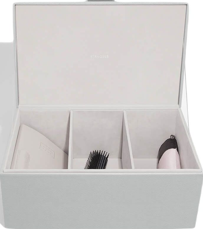 Pudełko do przechowywania Stackers Pebble 3 komorowe kamienna szarość