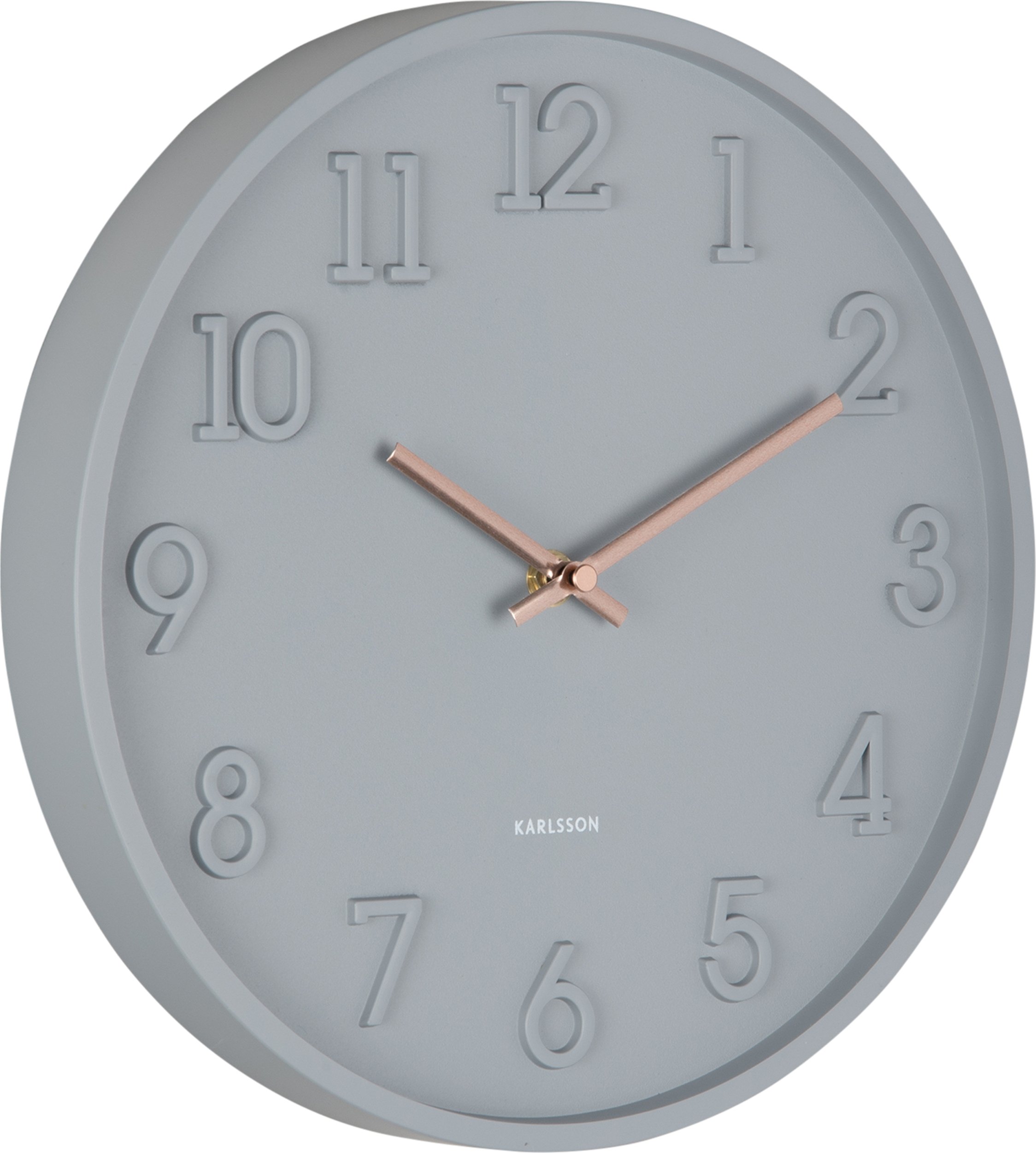 Zegar ścienny Calma szary