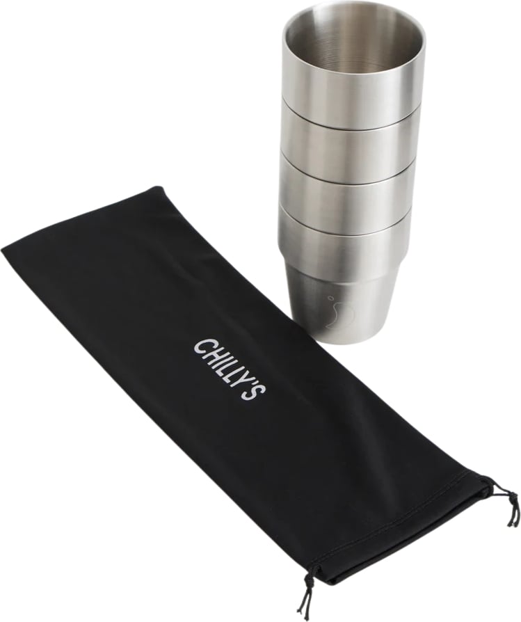 Kubki stalowe z woreczkiem Chilly's Bottles 266 ml 5 el.