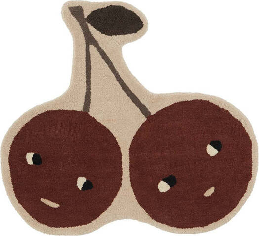 Dywanik dziecięcy OYOY wisienki 76 x 86 cm