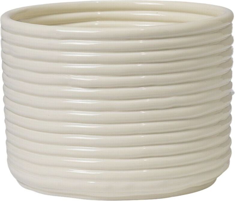 Osłonka na doniczkę Corduroy złamana biel