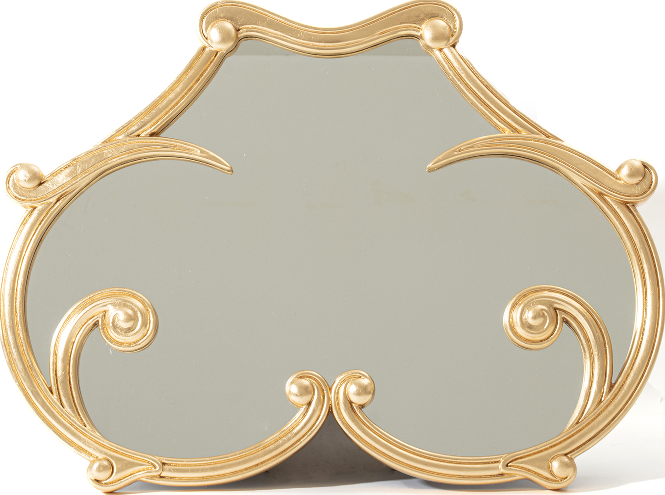 Lustro Liberty Woman ze złotą ramą