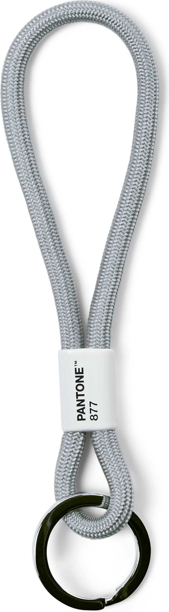 Smycz do kluczy Pantone krótka srebrna