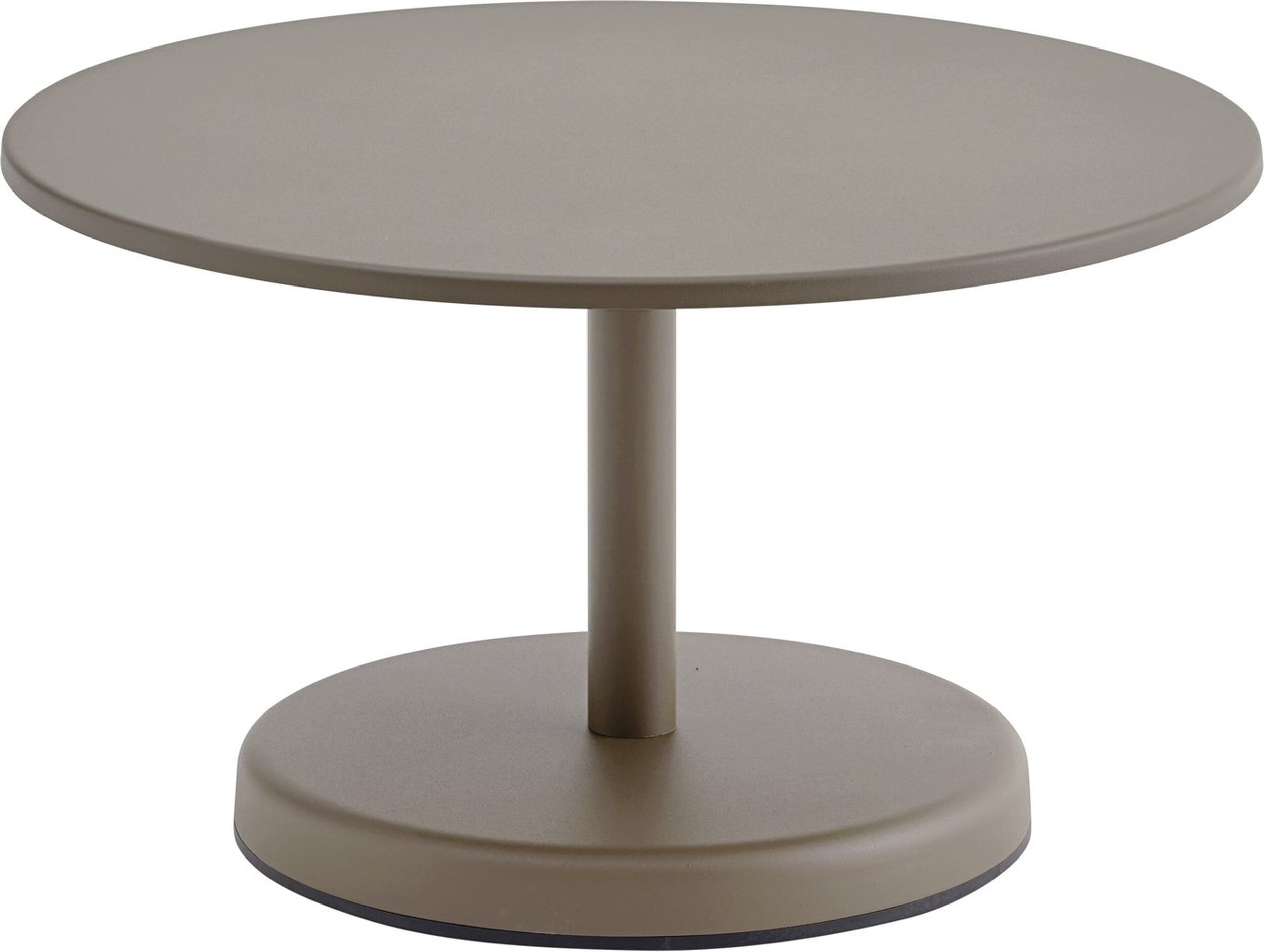 Stolik kawowy Linear okrągły 70 x 40 cm taupe