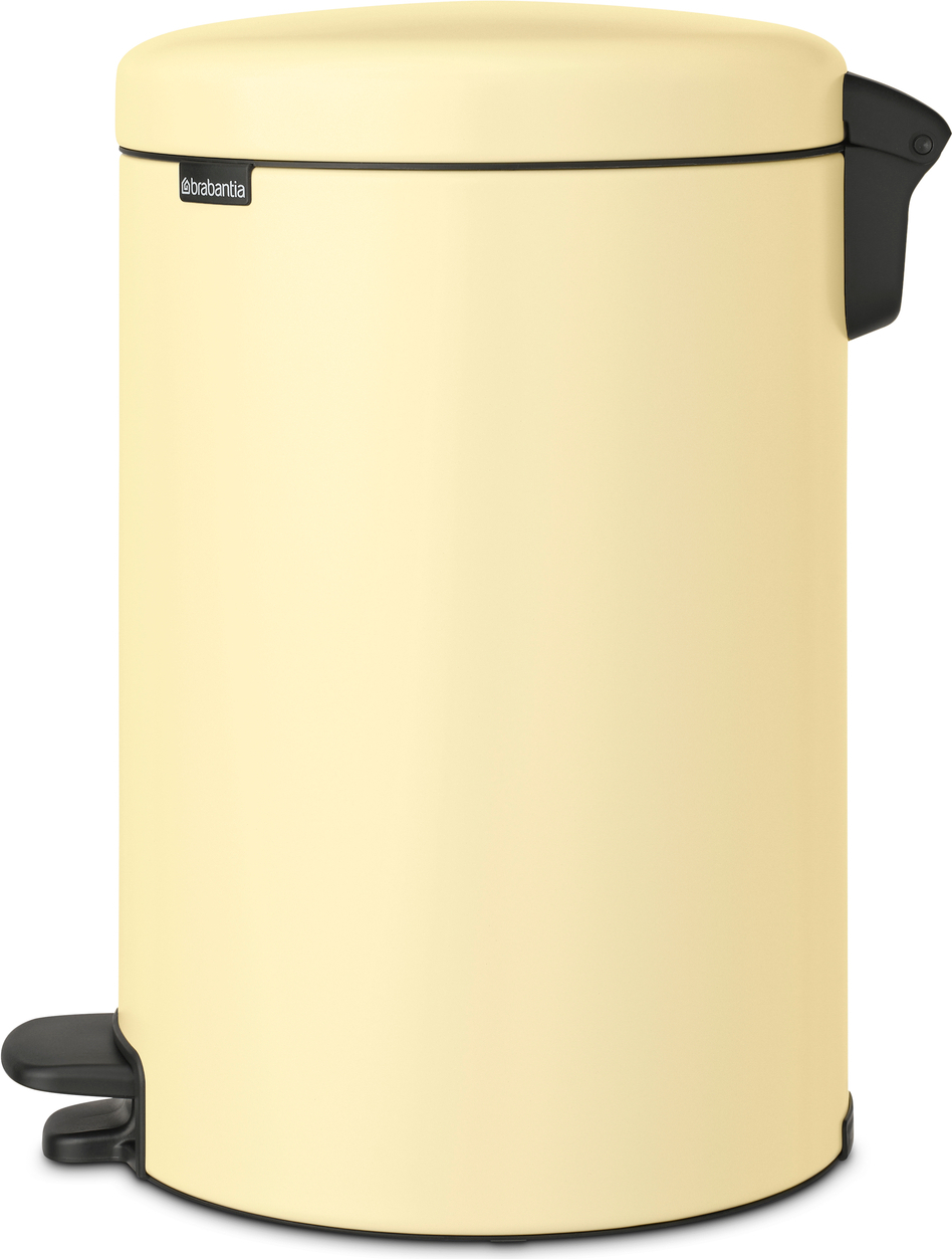 Kosz na śmieci pedałowy NewIcon 20 l jasnożółty