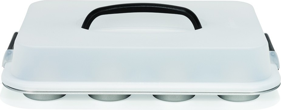 Forma do 12 muffinów Silver-Top z pokrywką