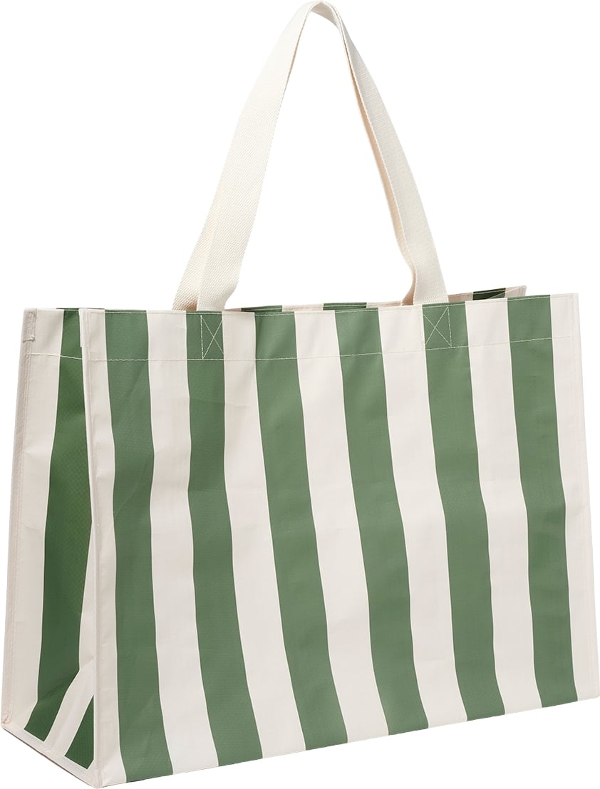 Torba plażowa Carryall 58 cm oliwkowo-beżowa