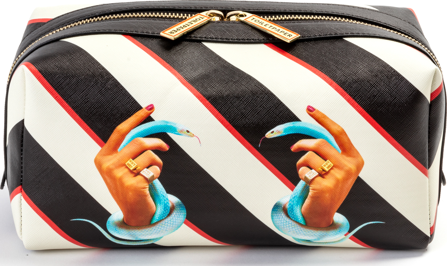 Kosmetyczka Toiletpaper Stripes Hands With Snakes 12,5 x 25,5 cm