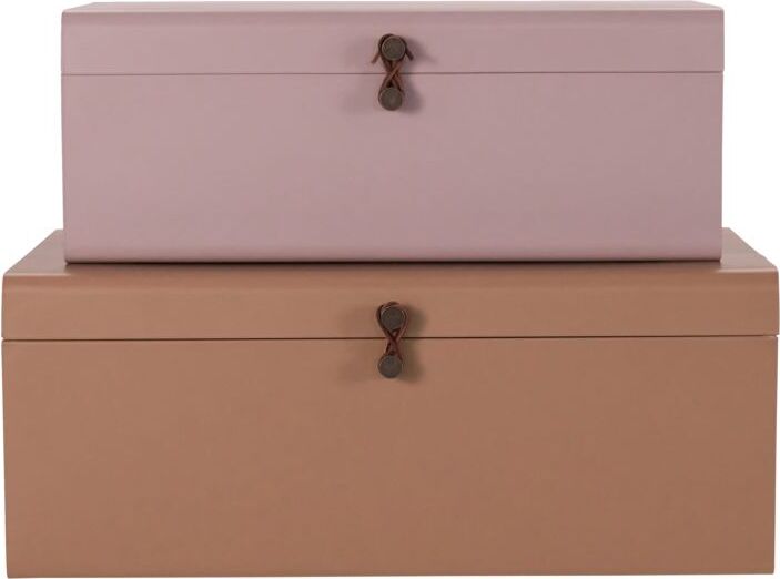 Pojemniki do przechowywania Metal 2 szt.