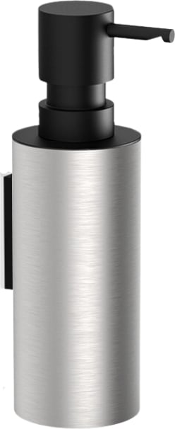 Dozownik do mydła Mikado stal matowa-czarny ścienny