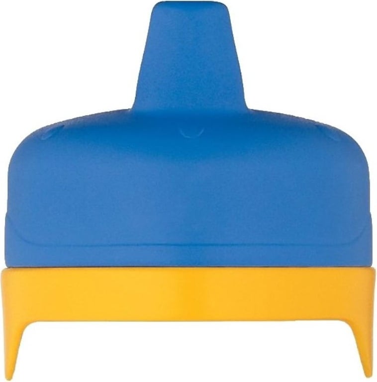 Twardy ustnik do butelki termicznej dla dzieci 12 m+ Foogo żółto-niebieski