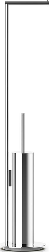 Stojak na papier toaletowy oraz szczotka do WC Mikado chrom