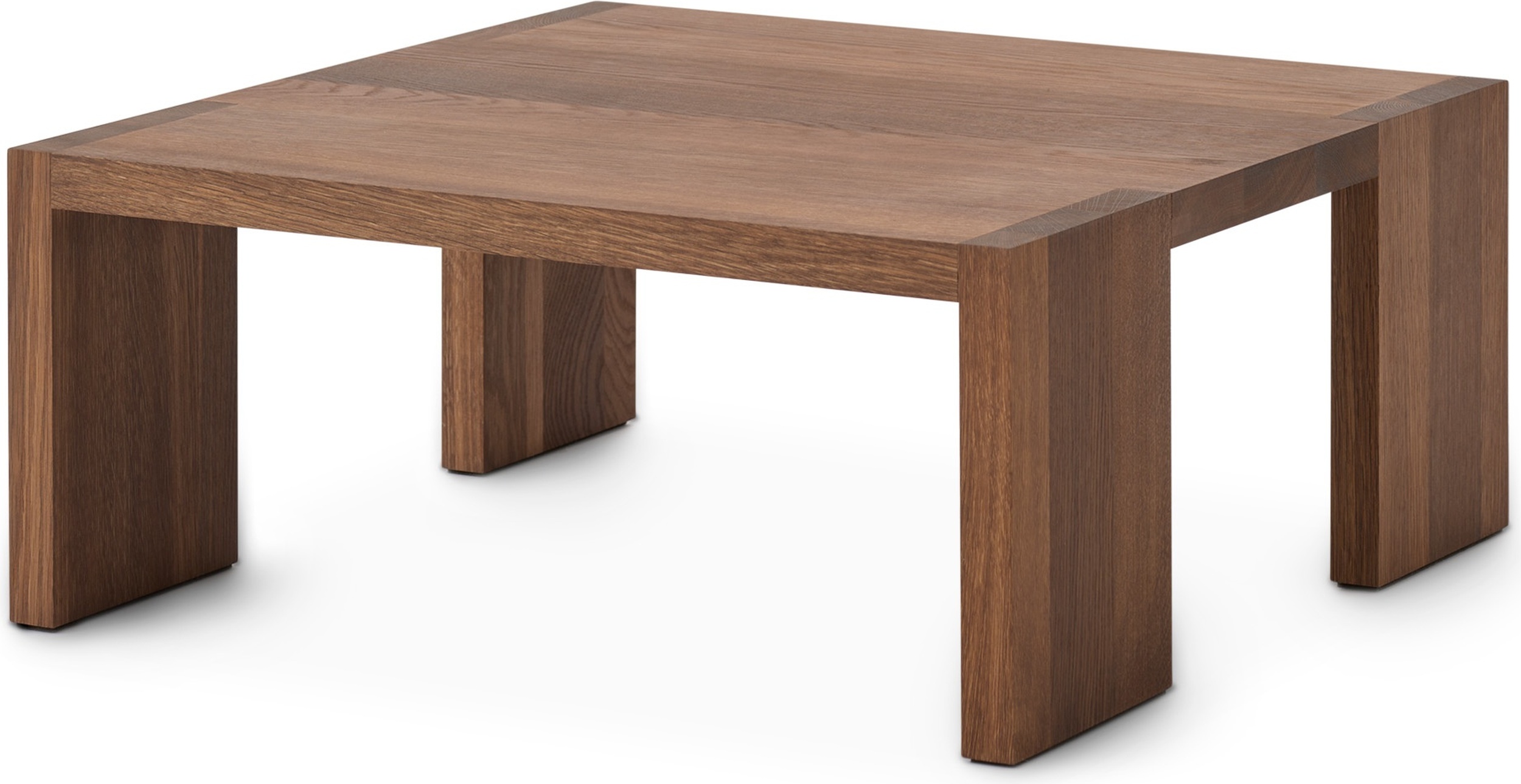 Stolik boczny Tenon 61 x 61 cm wędzony dąb