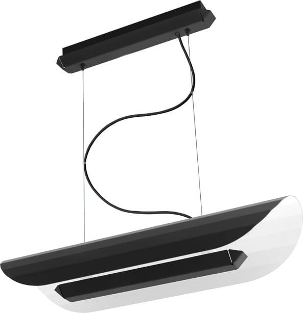 Lampa wisząca liniowa Apolin 65 cm czarna