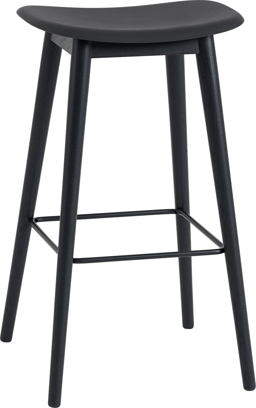 Stołek barowy Fiber 75 cm czarny