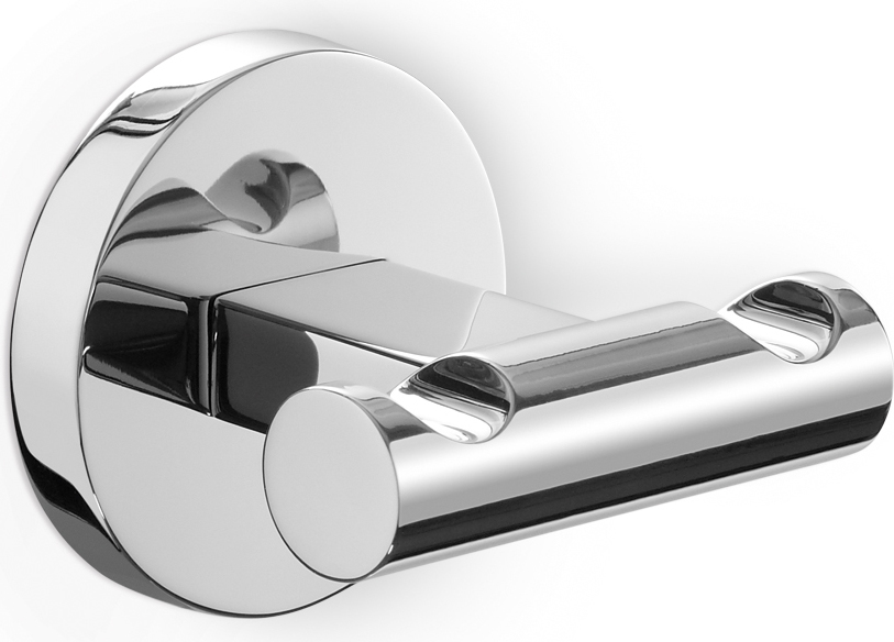 Wieszak haczyk na ręcznik Scala podwójny stal nierdzewna błyszcząca