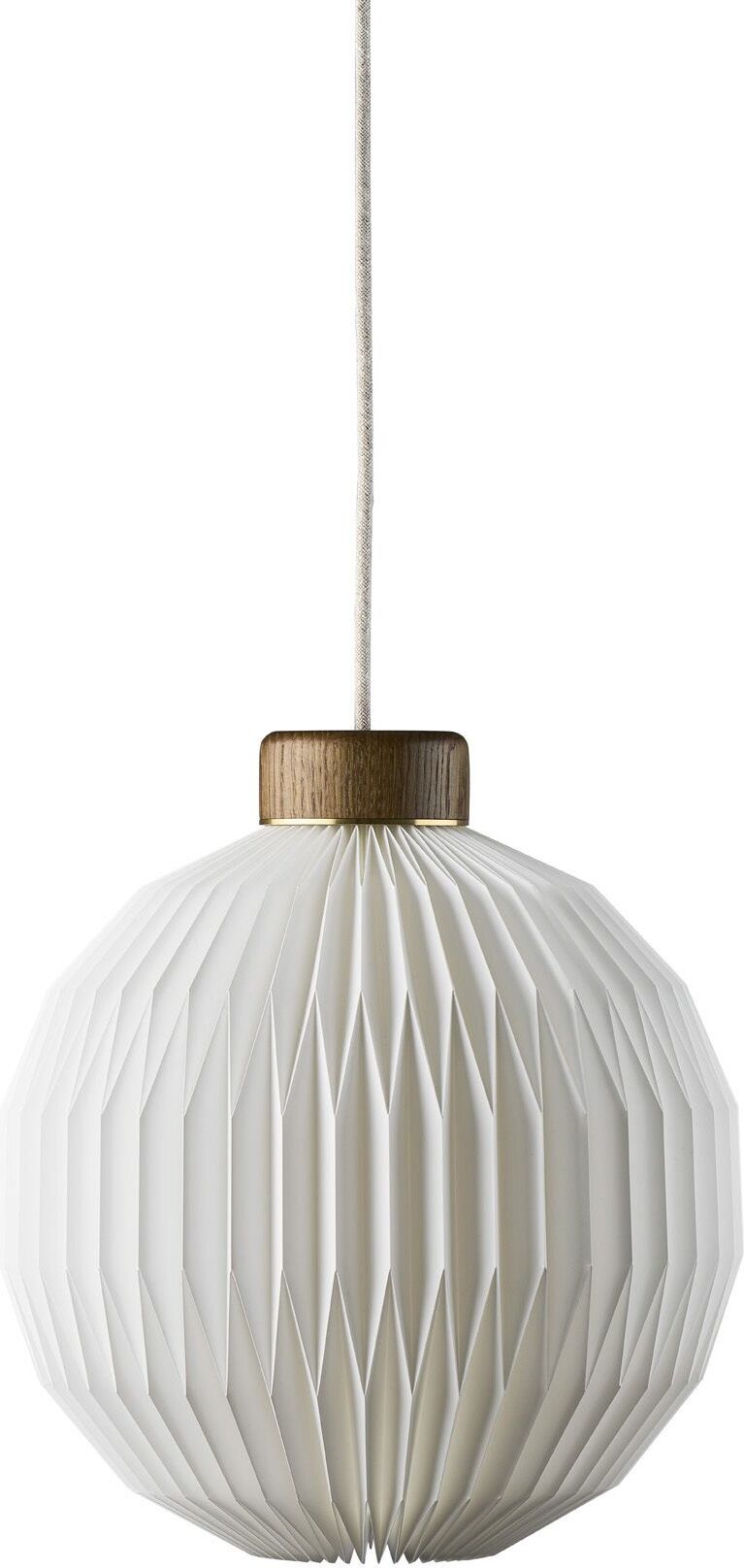 Lampa wisząca Classic 180 M ciemny dąb z papierowym kloszem