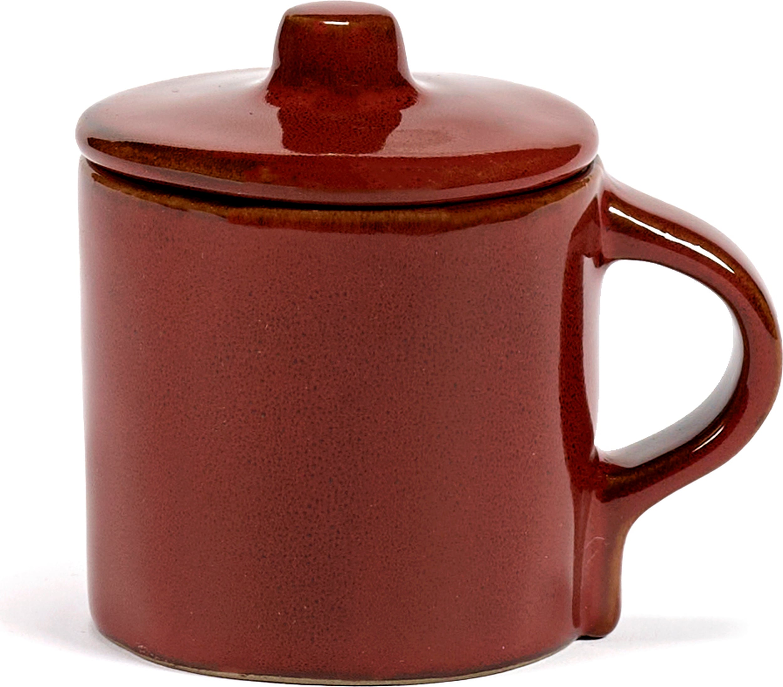 Kubek do espresso z pokrywką La Mère 110 ml czerwony