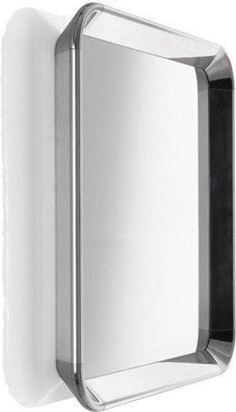 Lustro Deja-vu kwadratowe aluminium polerowane