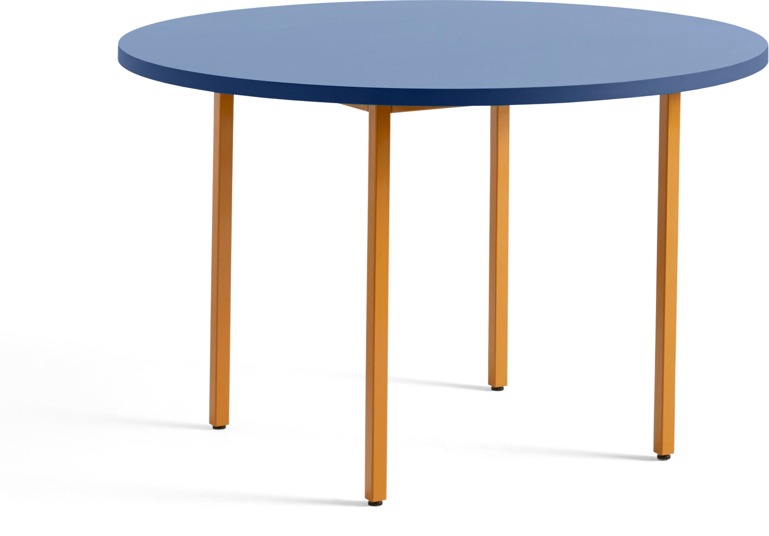 Stół Two-Colour okrągły 120 x 74 cm niebiesko-pomarańczowy