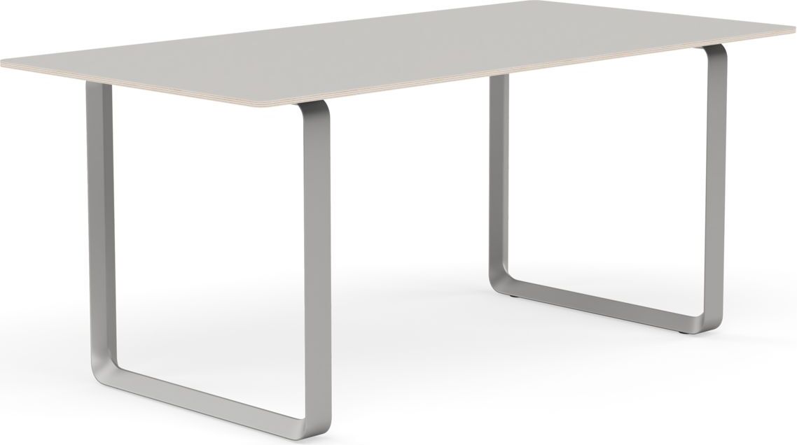 Stół Muuto 170 x 85 cm szary linoleum nogi szare