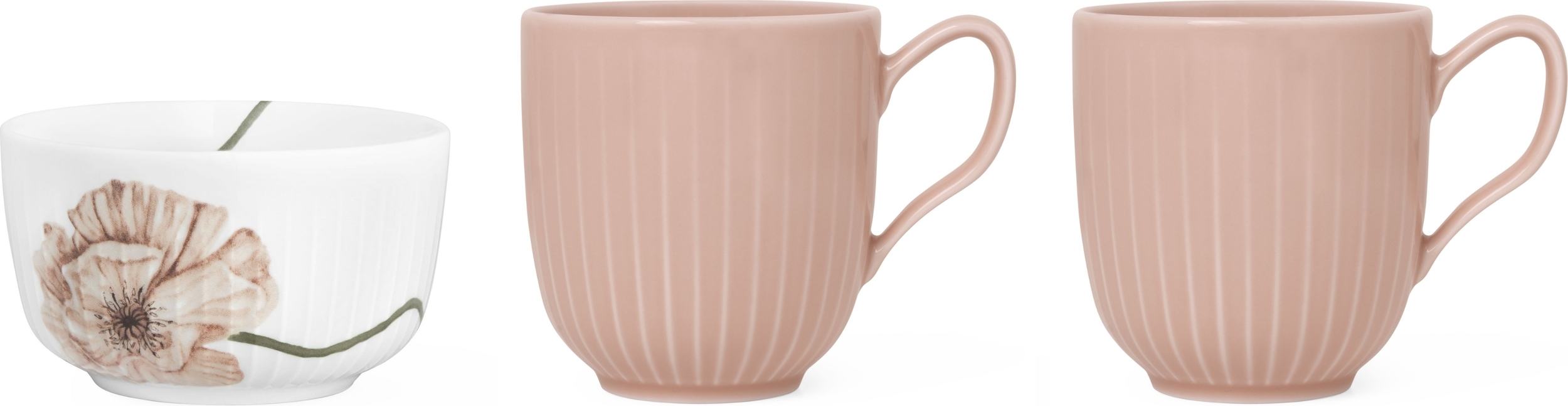 Miseczka Hammershøi 12 cm z 2 kubkami 3 el.