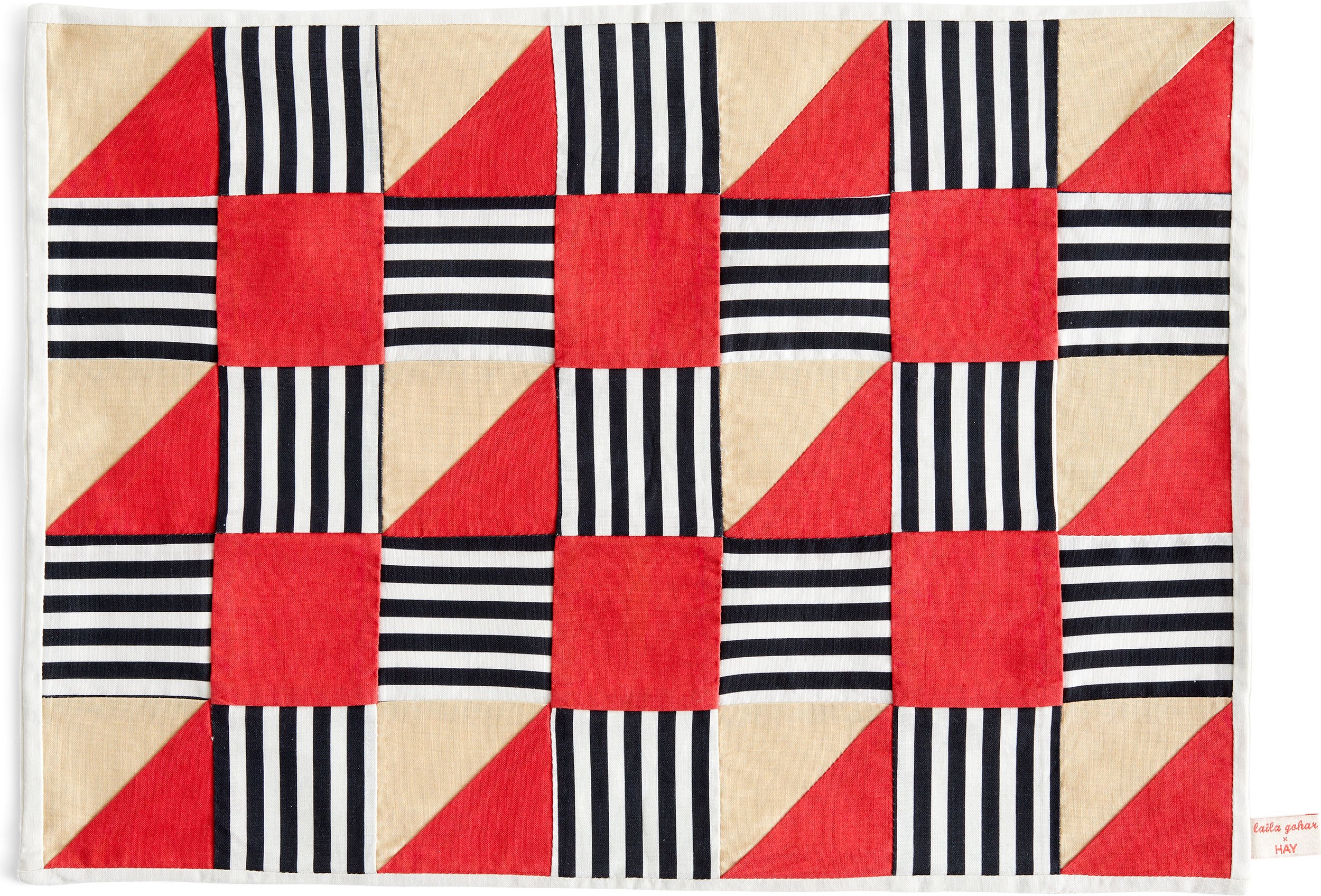 Podkładka pod talerz Sobremesa Stripe czerwona