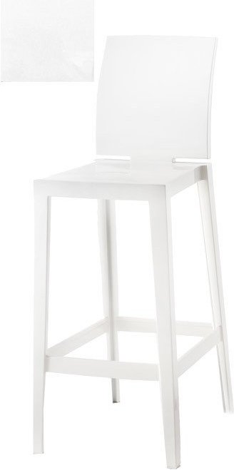 Stołek barowy wysoki One More, One More Please kwadratowy kryształowy