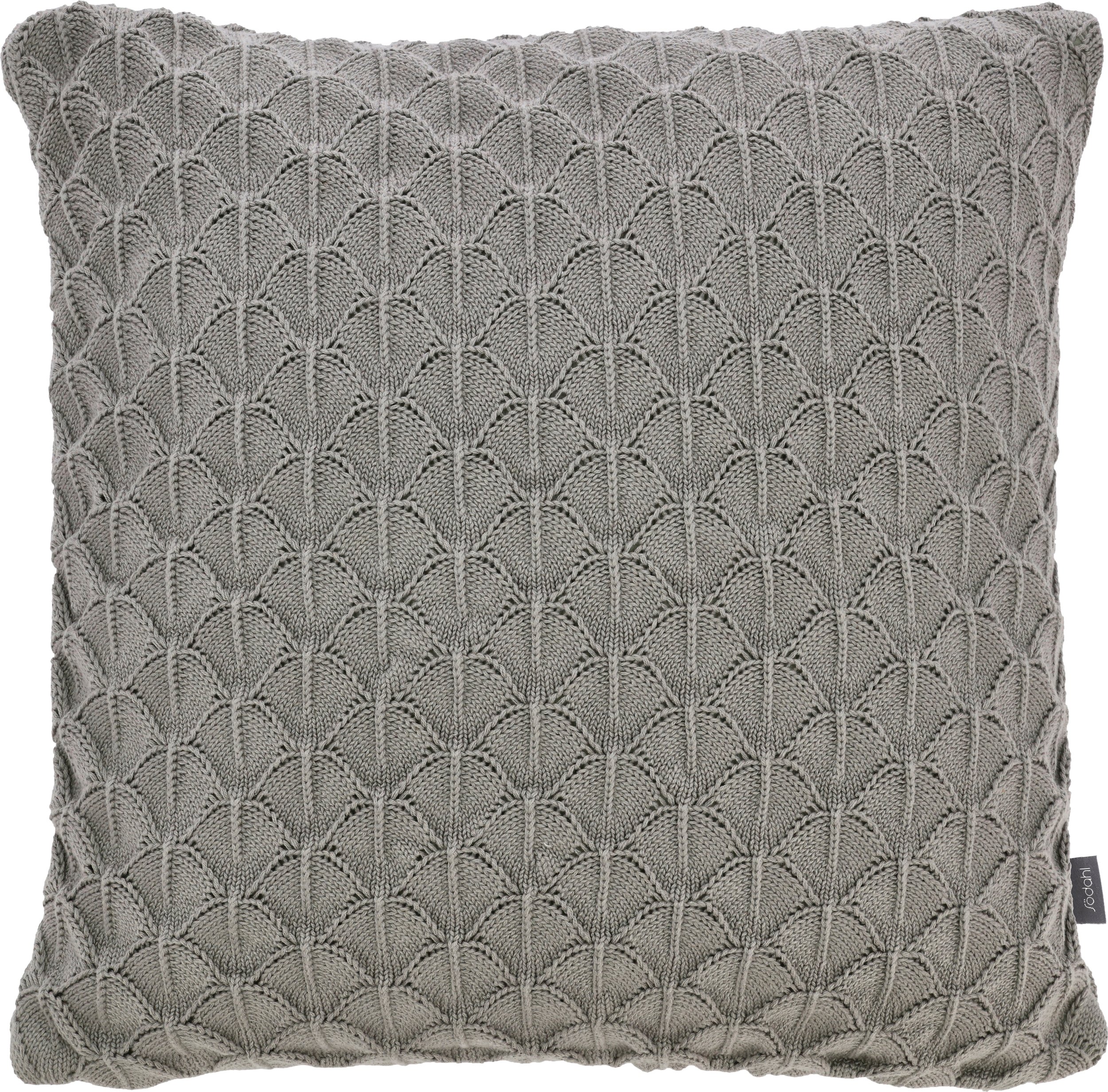 Poszewka dekoracyjna Scallop 45 x 45 cm szara