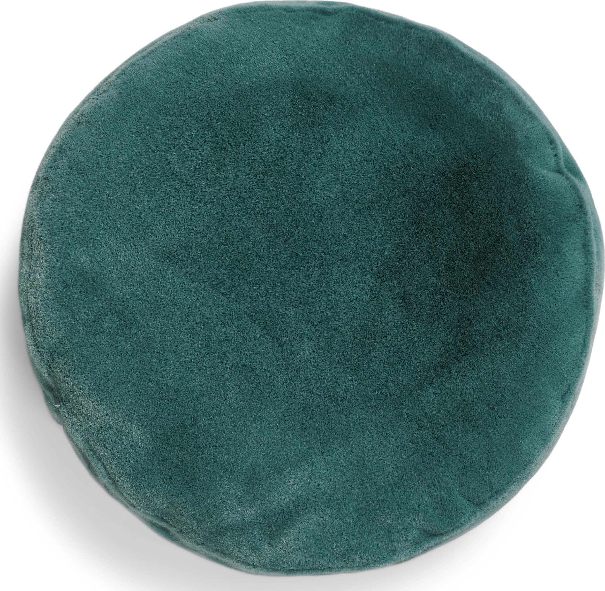 Poduszka dekoracyjna Mads Furry okrągła 45 cm morska