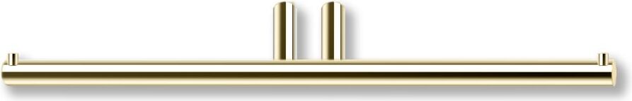 Wieszak na papier toaletowy Mikado złoty podwójny