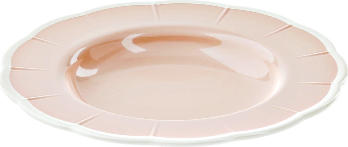 Talerz głęboki Flora 24 cm różowy