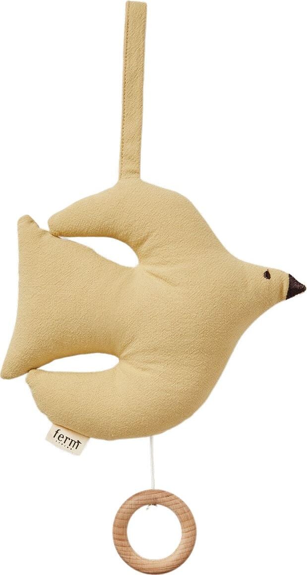 Zawieszka Swif Bird jasnożółta z pozytywką