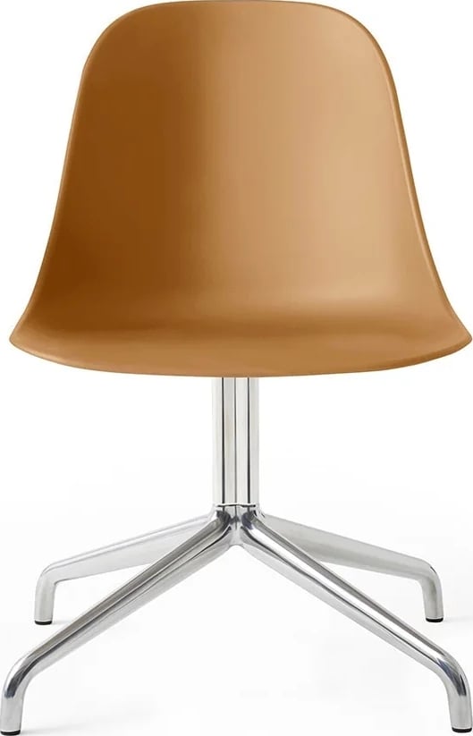 Krzesło obrotowe Harbour 81 cm khaki na aluminiowych nogach z funkcją powrotu