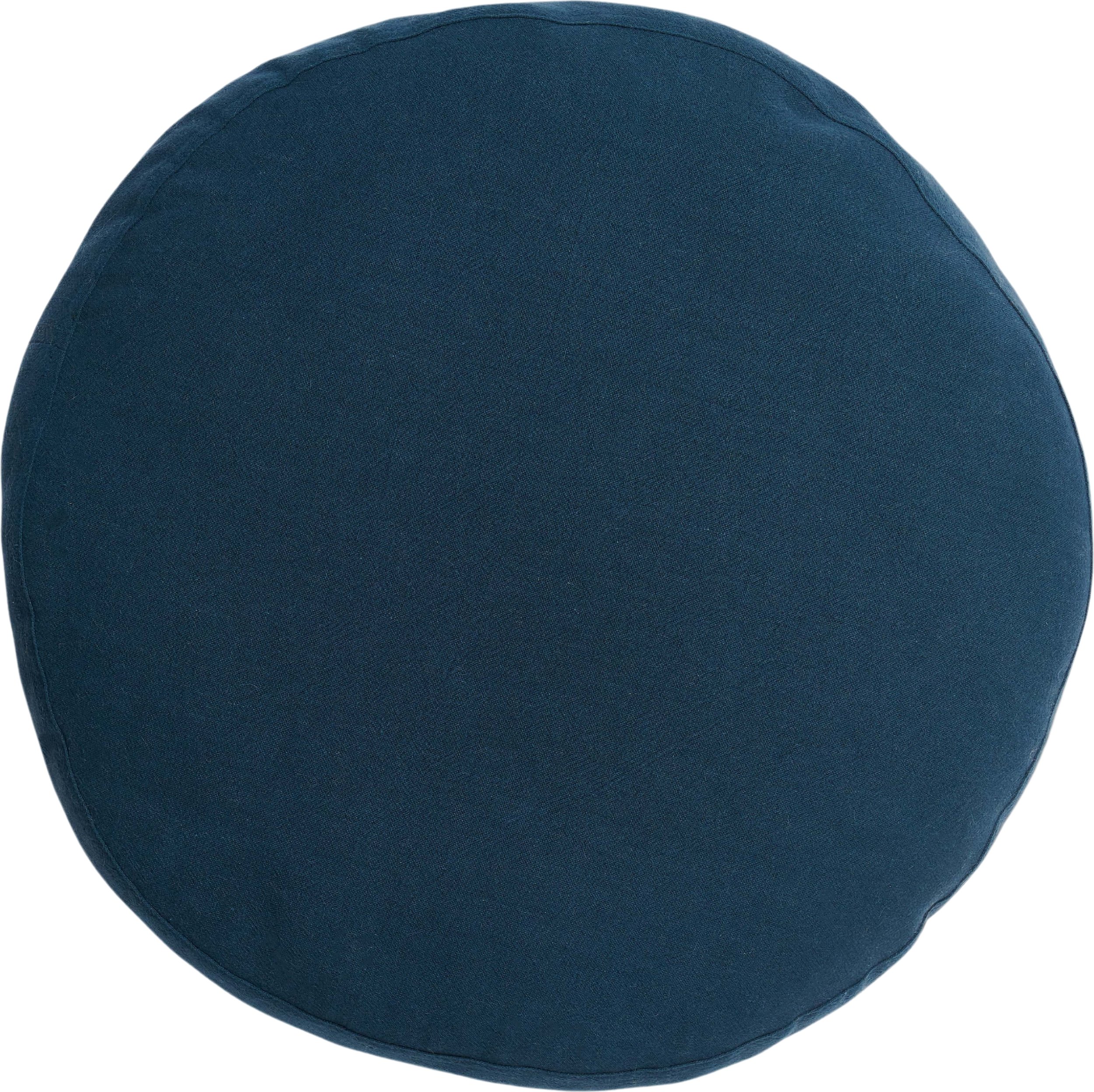 Poduszka dekoracyjna Mads okrągła 45 cm ciemnoniebieska