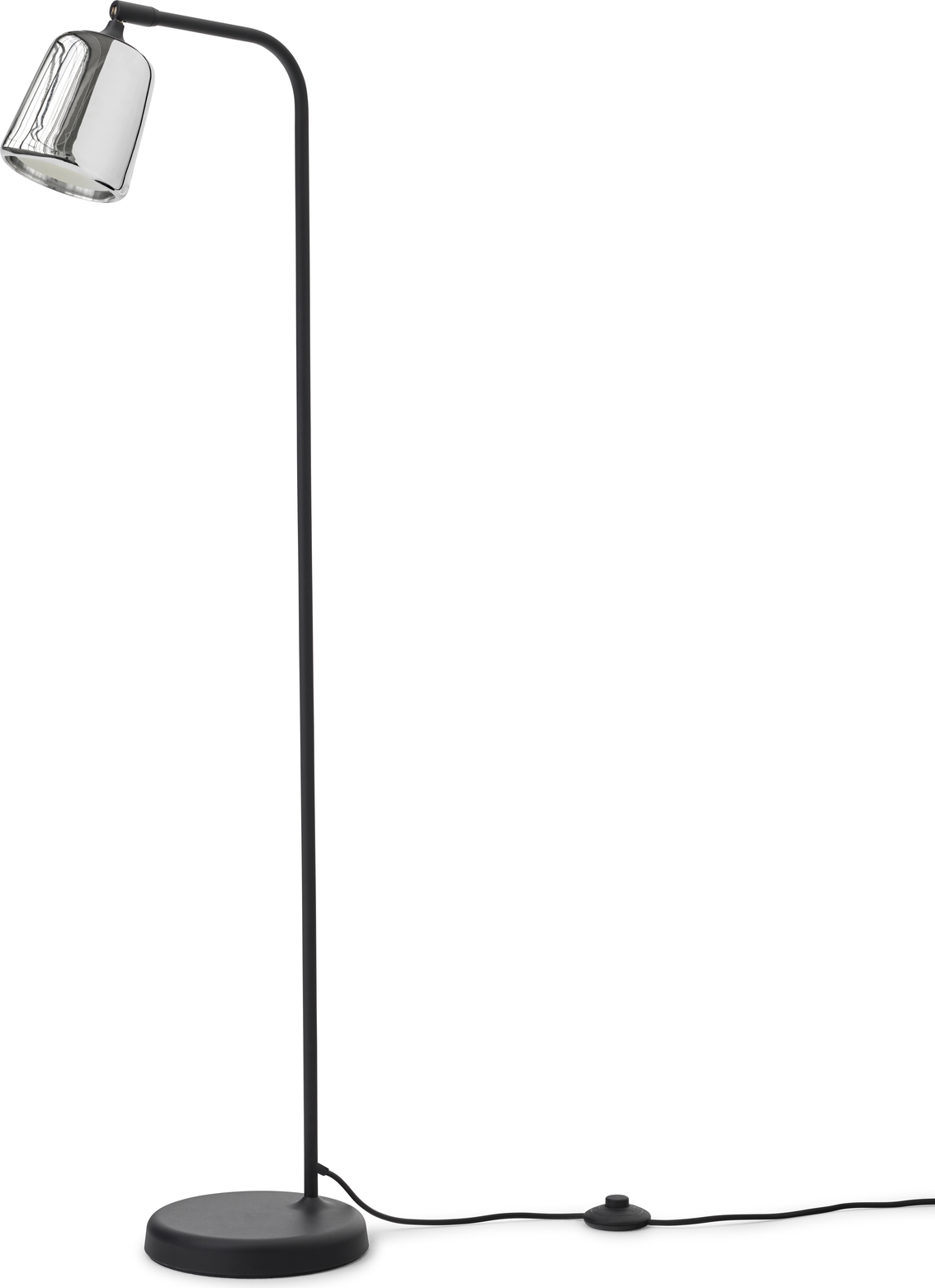 Lampa podłogowa Material 125 cm stal nierdzewna