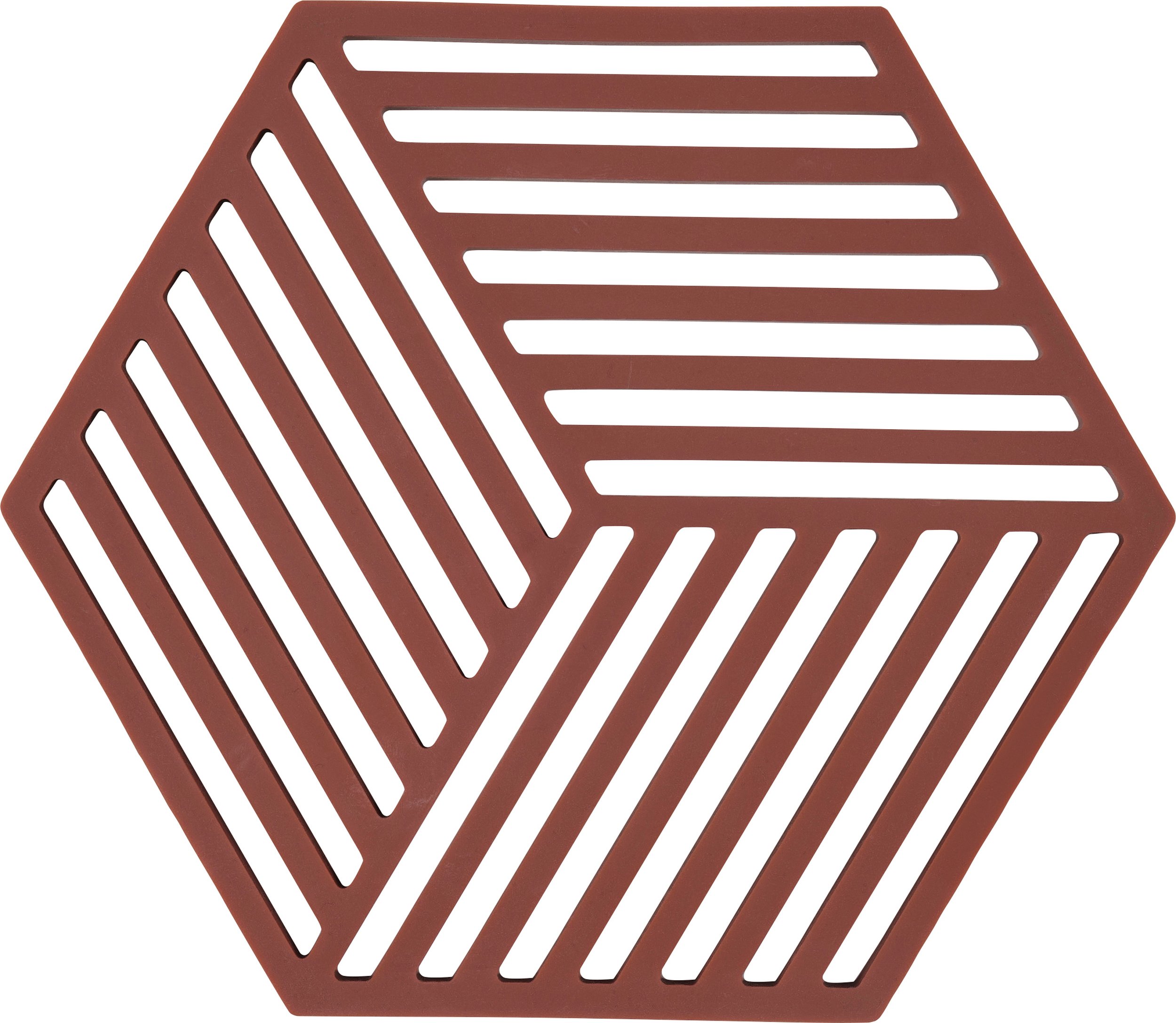 Podstawka pod gorące naczynia Hexagon ciemnoczerwona