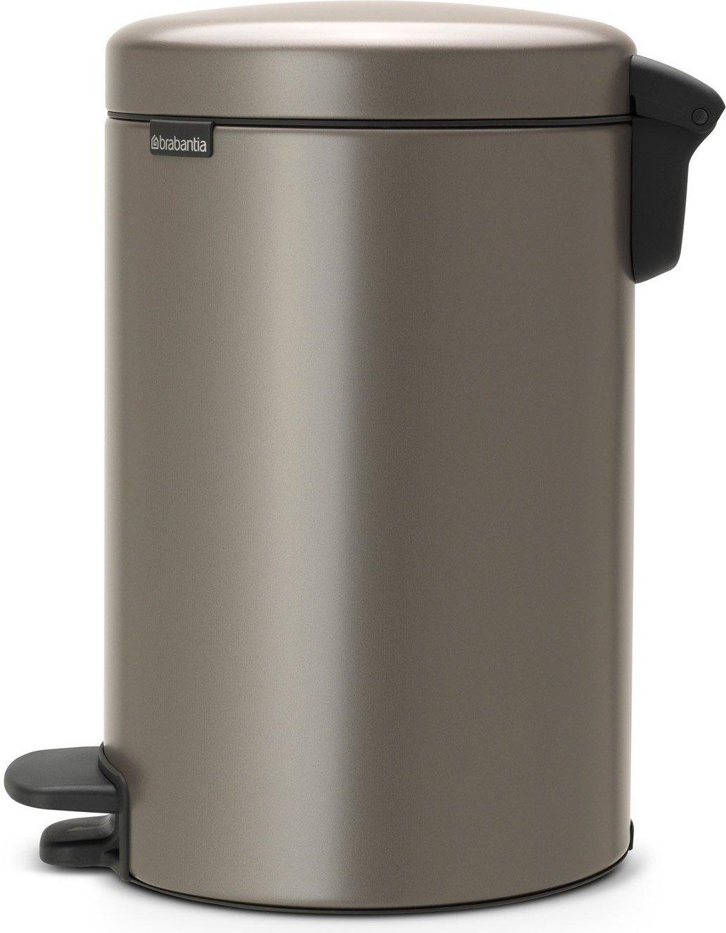 Kosz na śmieci pedałowy NewIcon 12l platynowy