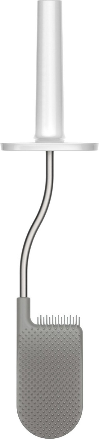 Szczotka do WC z pojemnikiem Flex szara