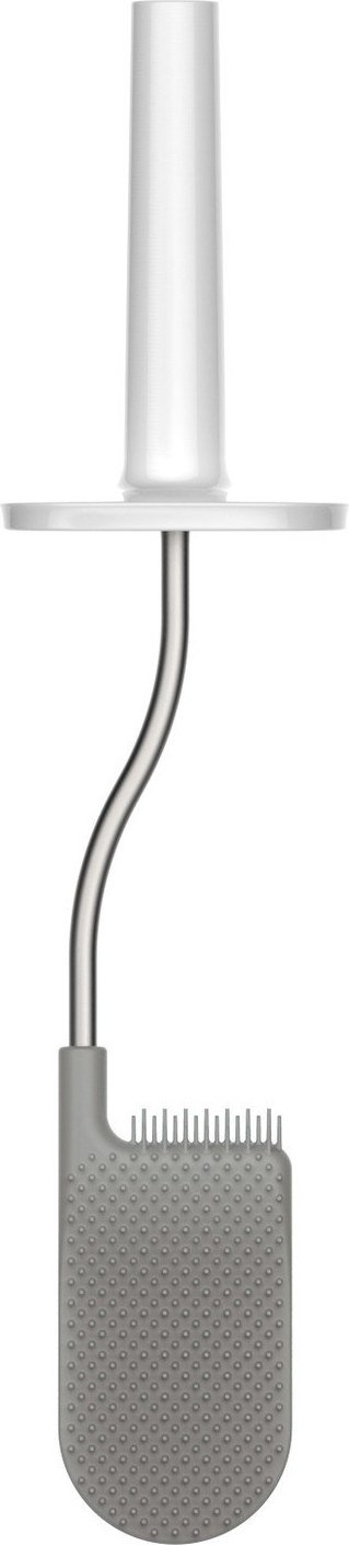 Szczotka do WC z pojemnikiem Flex szara