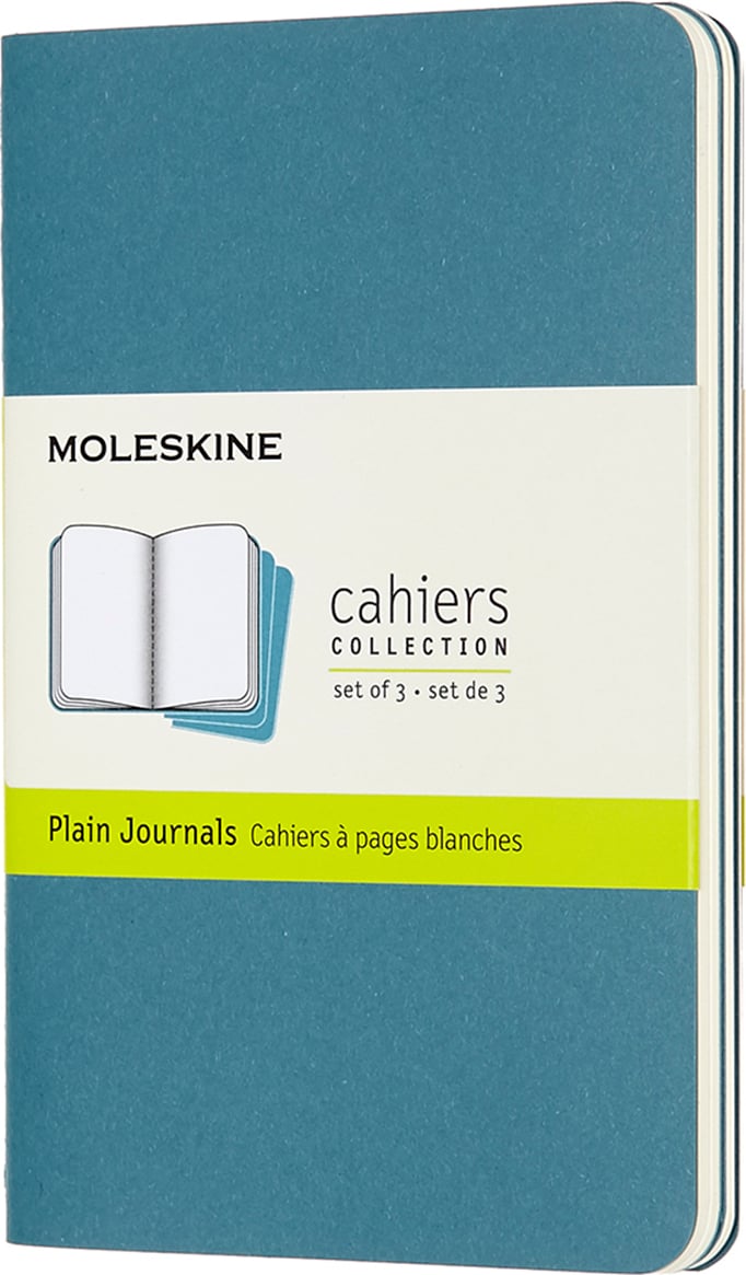 Zeszyty gładkie Moleskine Cahier Journals P niebieskie 3 szt.