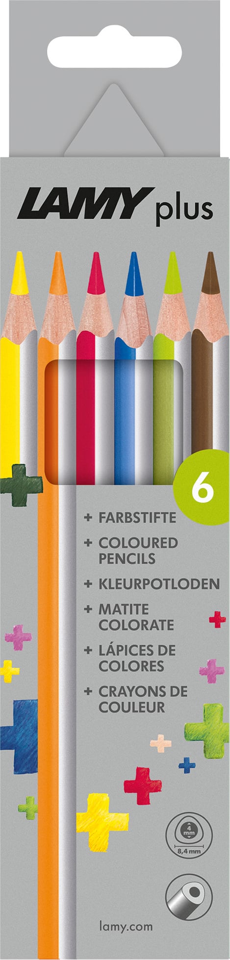 Kredki ołówkowe Plus 6 szt.