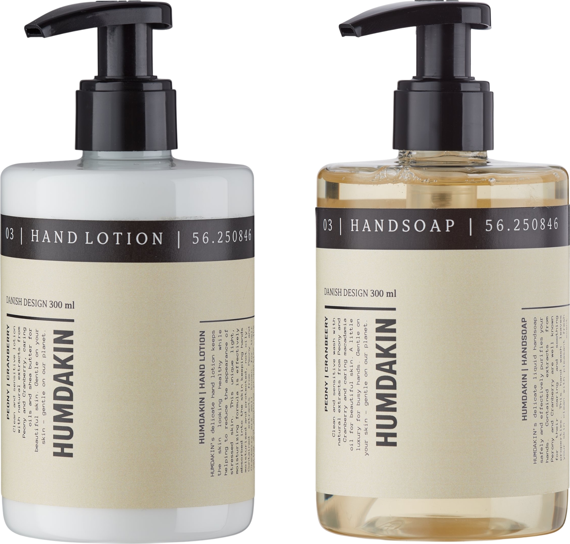 Mydło i balsam do rąk Humdakin Peony & Cranberry 2 x 300 ml 2 el.